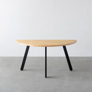 THE TABLE / 半円 × パイン × Black Steel