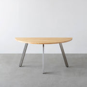 THE TABLE / 半円 × パイン × Stainless