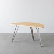 THE TABLE / 半円 × パイン × Stainless
