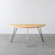 THE TABLE / 半円 × パイン × Stainless