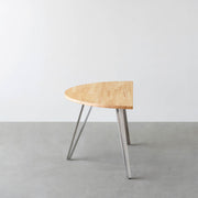 THE TABLE / 半円 × パイン × Stainless