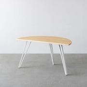 THE TABLE / 半円 × パイン × White Steel