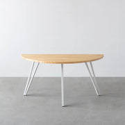 THE TABLE / 半円 × パイン × White Steel