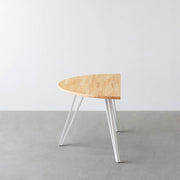 THE TABLE / 半円 × パイン × White Steel