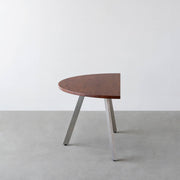 THE TABLE / 半円 × ラバーウッド × Stainless