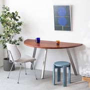 THE TABLE / 半円 × ラバーウッド × Stainless
