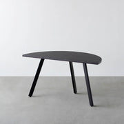 THE TABLE / 半円 × ラバーウッド × Black Steel