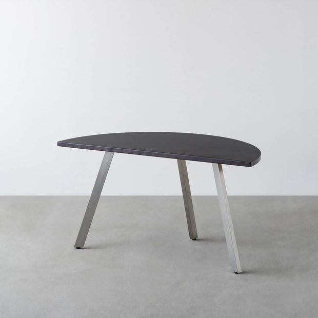 THE TABLE / 半円 × ラバーウッド × Stainless