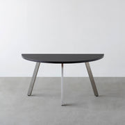 THE TABLE / 半円 × ラバーウッド × Stainless