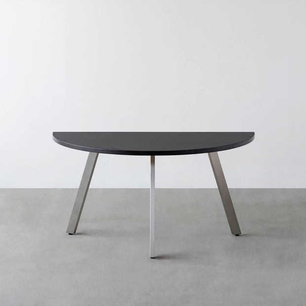 THE TABLE / 半円 × ラバーウッド × Stainless