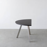 THE TABLE / 半円 × ラバーウッド × Stainless