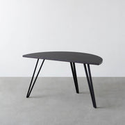THE TABLE / 半円 × ラバーウッド × Black Steel