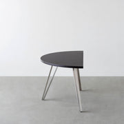 THE TABLE / 半円 × ラバーウッド × Stainless