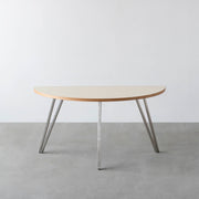 THE TABLE / 半円 × リノリウム 全32色 × Stainless