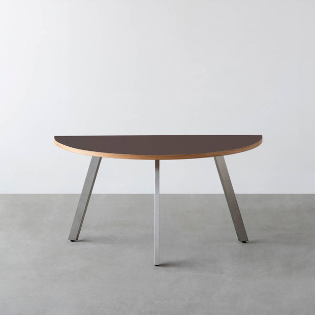 THE TABLE / 半円 × リノリウム 全32色 × Stainless