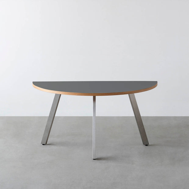 THE TABLE / 半円 × リノリウム 全32色 × Stainless