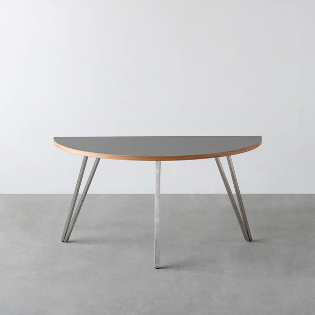 THE TABLE / 半円 × リノリウム 全32色 × Stainless