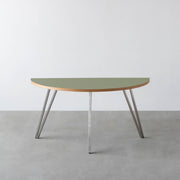 THE TABLE / 半円 × リノリウム 全32色 × Stainless