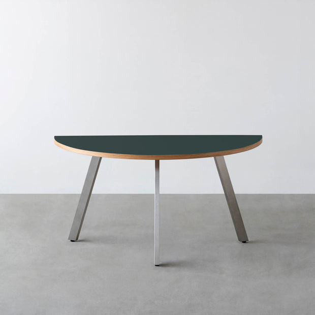 THE TABLE / 半円 × リノリウム 全32色 × Stainless