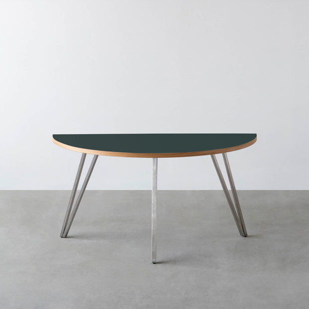 THE TABLE / 半円 × リノリウム 全32色 × Stainless