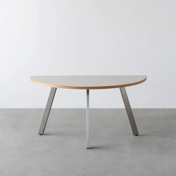 THE TABLE / 半円 × リノリウム 全32色 × Stainless