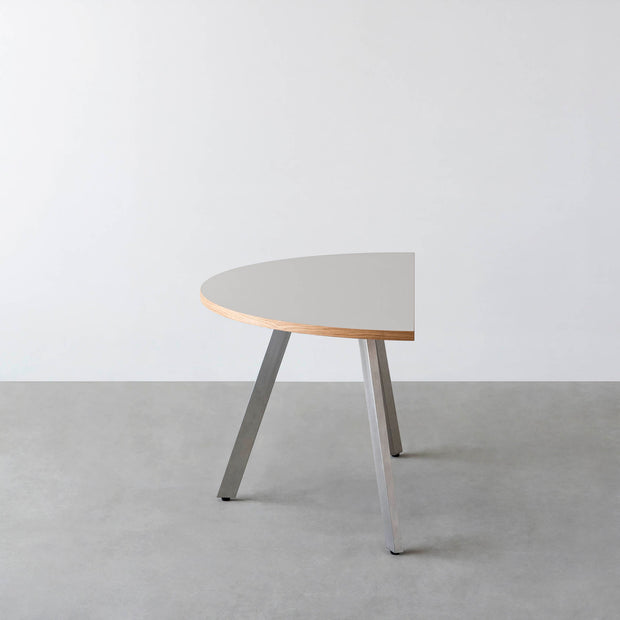 THE TABLE / 半円 × リノリウム 全32色 × Stainless