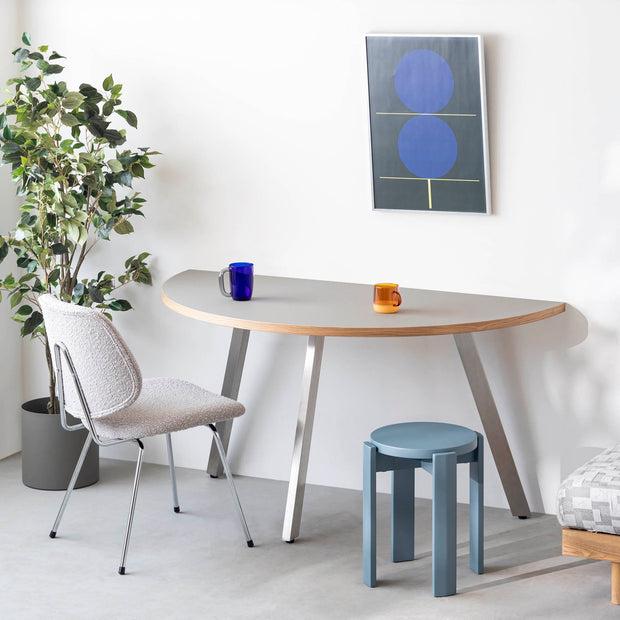 THE TABLE / 半円 × リノリウム 全32色 × Stainless
