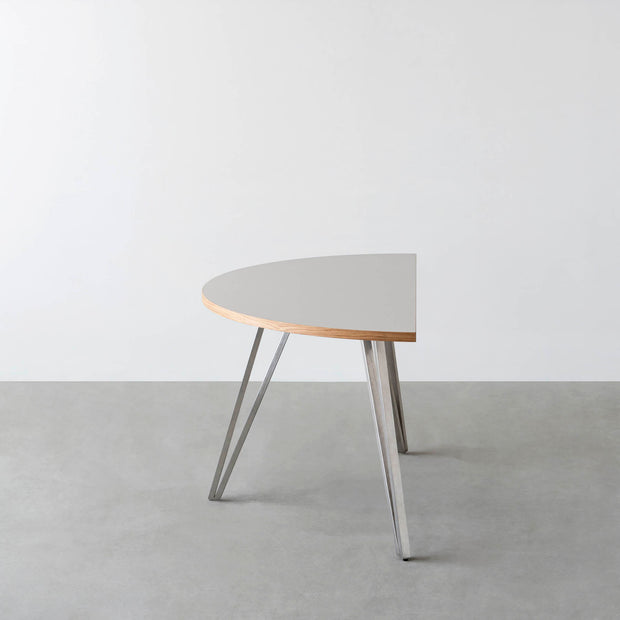 THE TABLE / 半円 × リノリウム 全32色 × Stainless