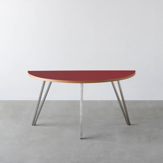 THE TABLE / 半円 × リノリウム 全32色 × Stainless