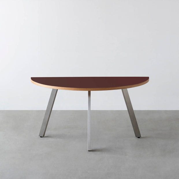 THE TABLE / 半円 × リノリウム 全32色 × Stainless