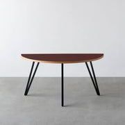 THE TABLE / 半円 × リノリウム 全32色 × Black Steel