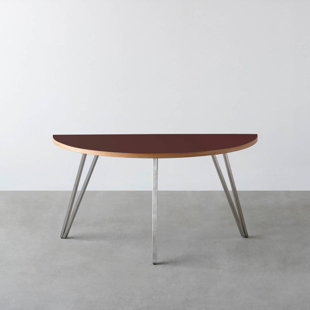 THE TABLE / 半円 × リノリウム 全32色 × Stainless