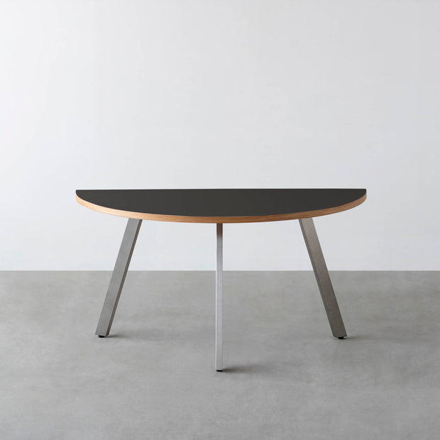 THE TABLE / 半円 × リノリウム 全32色 × Stainless