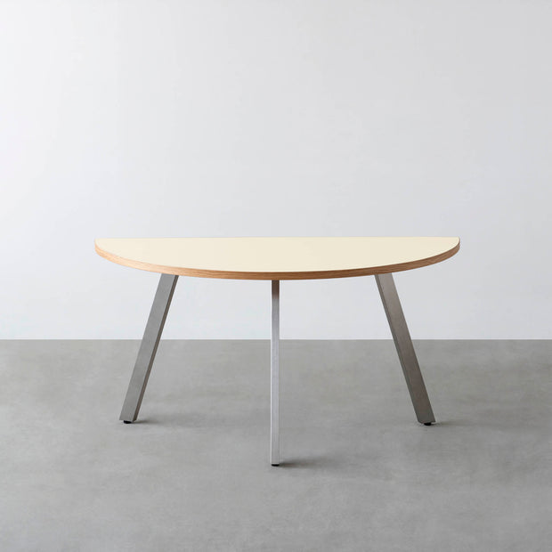 THE TABLE / 半円 × リノリウム 全32色 × Stainless