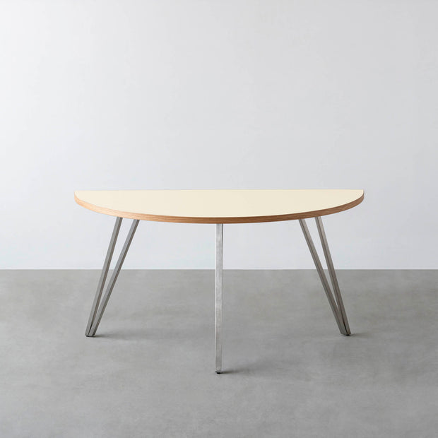 THE TABLE / 半円 × リノリウム 全32色 × Stainless