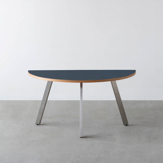 THE TABLE / 半円 × リノリウム 全32色 × Stainless
