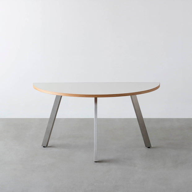 THE TABLE / 半円 × リノリウム 全32色 × Stainless