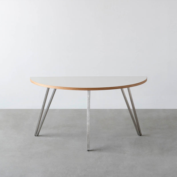 THE TABLE / 半円 × リノリウム 全32色 × Stainless