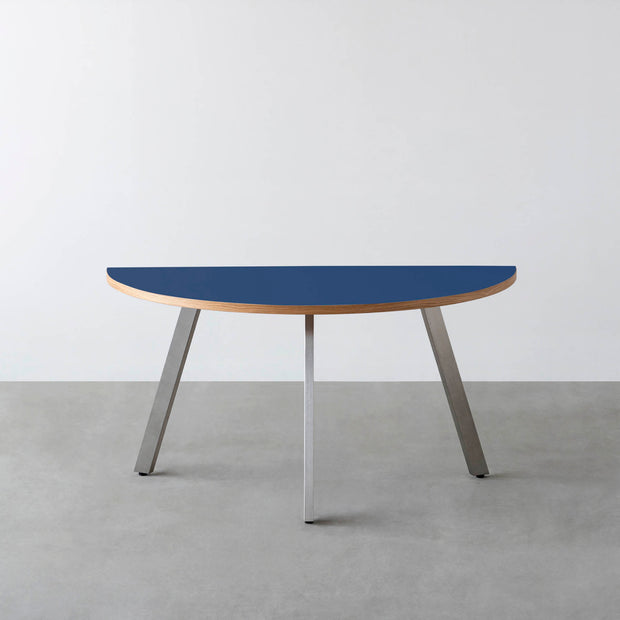 THE TABLE / 半円 × リノリウム 全32色 × Stainless