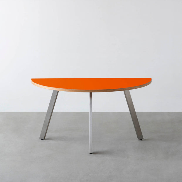 THE TABLE / 半円 × リノリウム 全32色 × Stainless
