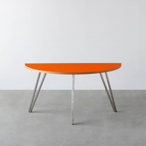 THE TABLE / 半円 × リノリウム 全32色 × Stainless