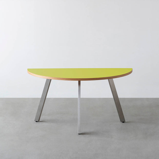 THE TABLE / 半円 × リノリウム 全32色 × Stainless