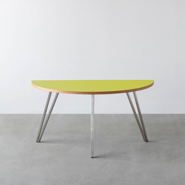 THE TABLE / 半円 × リノリウム 全32色 × Stainless