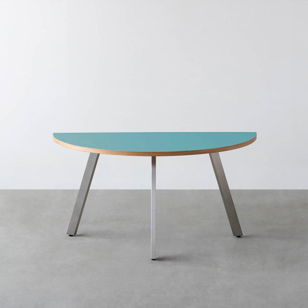 THE TABLE / 半円 × リノリウム 全32色 × Stainless