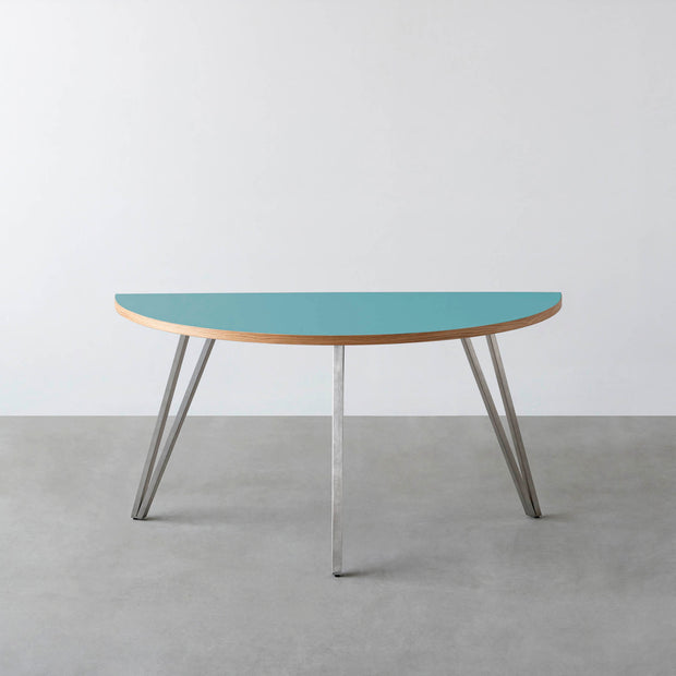 THE TABLE / 半円 × リノリウム 全32色 × Stainless
