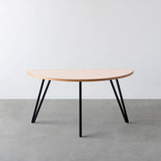 THE TABLE / 半円 × リノリウム 全32色 × Black Steel