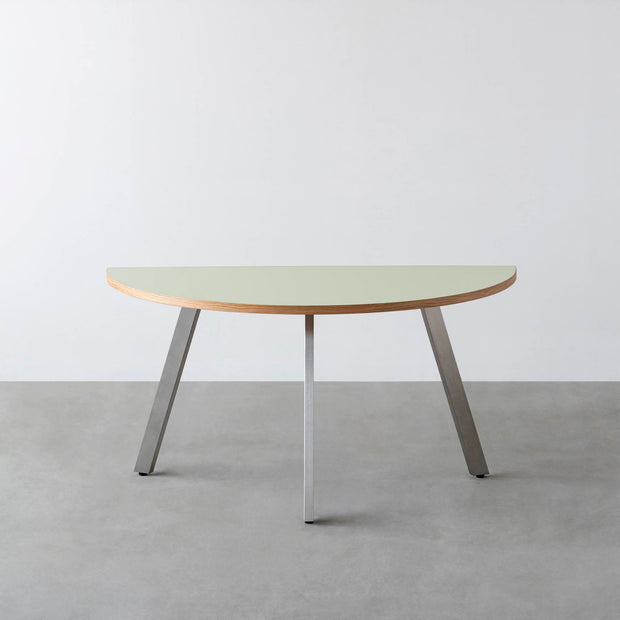 THE TABLE / 半円 × リノリウム 全32色 × Stainless
