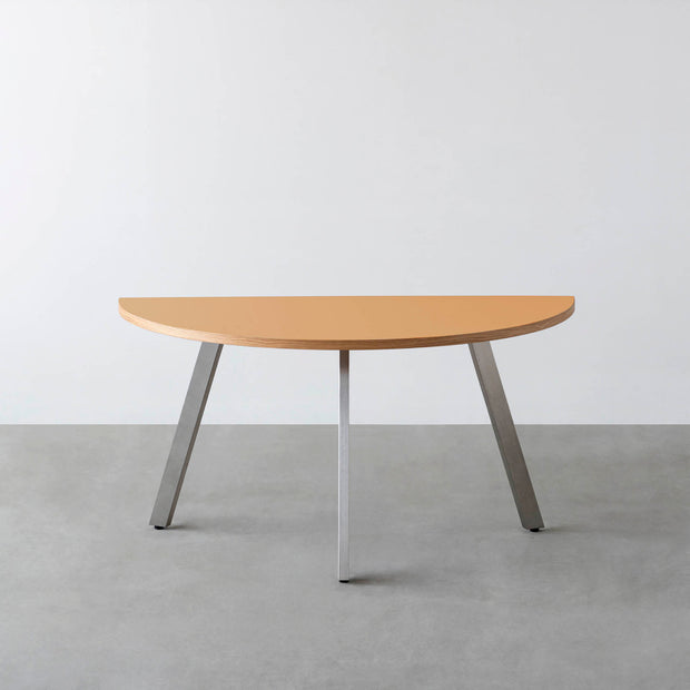 THE TABLE / 半円 × リノリウム 全32色 × Stainless