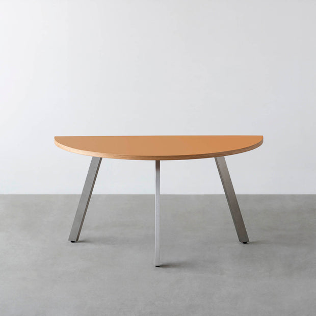 THE TABLE / 半円 × リノリウム 全32色 × Stainless