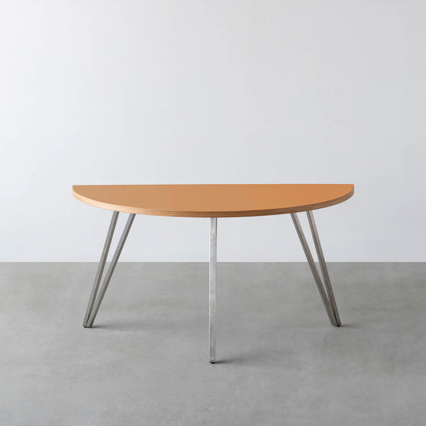 THE TABLE / 半円 × リノリウム 全32色 × Stainless